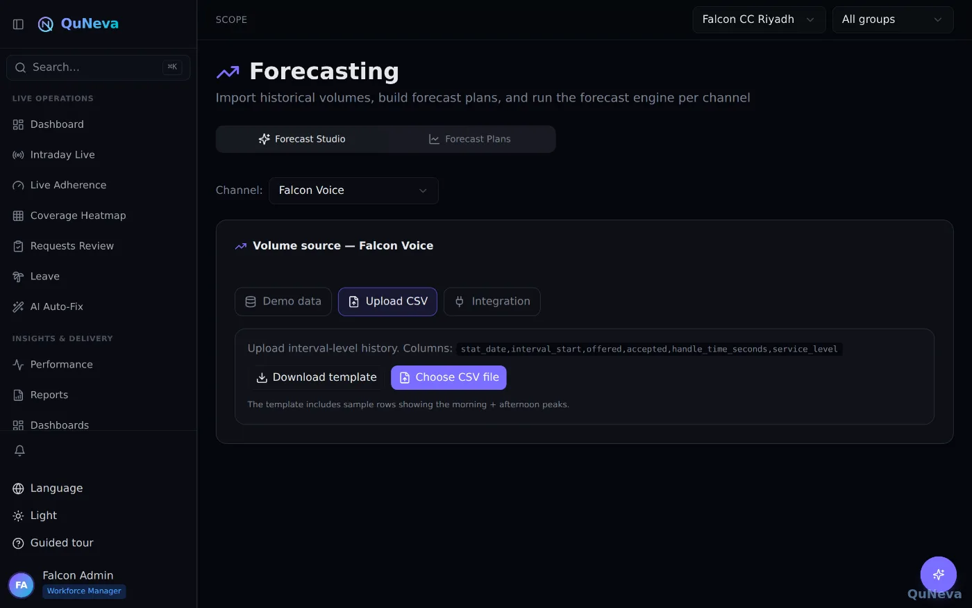 Forecast studio